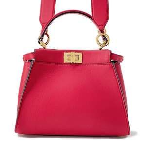 Fendi Peekaboo Leather 2WAY Bag Pink